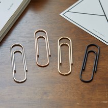 대형 페이퍼 집게 바인더 메탈클립 4COLOR(2개1set), 골드
