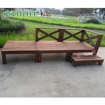 DIY 원목 야외평상 조립식평상 데크 정원 테라스 정자 마루 바닥 안뜰 발코니 복도 목조 주택 파빌리온부식 방지 목조 빌라 목조 발코니, flc 가든 테라스 브라운 컴플리트 세트, 매우 작은