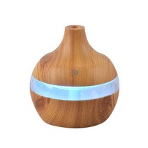 광확산 아크릴 얇은 조명용 쫄대 Usb 저소음 우드 그레인 가습기 에센셜 오일 그라데이션 Led 조명 아로마 디퓨저 ml A, [01] 주황색, 1개