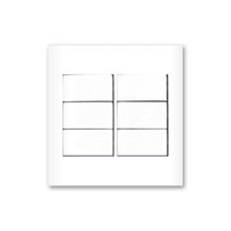 6구 스위치 전기스위치커버 70S 화이트, 1개