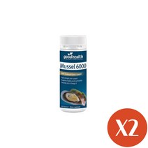 굿헬스 뉴질랜드 초록홍합 초록입홍합 초록잎홍합 오일 6000mg 100정 2개