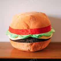 감자튀김 피자 소세지 아이스크림 봉제 소파 독특한 쿠션, 50cm, 햄버거