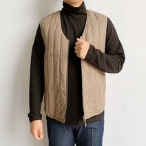 정진기획 남자 롱 경량 숏 야상 패딩 조끼 시몬
