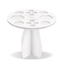 브러쉬 메이크업 세트 쉐딩14 홀 메이크업 브러쉬 홀더 공기 건조 랙 정리함 선반 트리 화장품 스탠드 수, 03 WHITE