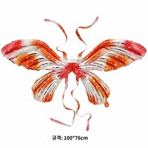 천사 나비 날개 풍선 비 독성 어린이 다시 장식 아기 인터넷 연예인 생일 장식 풍선 밤 시장 마구간 도매, 48. 은하수 별이 빛나는 하늘 오렌지 핑크 날개 무료