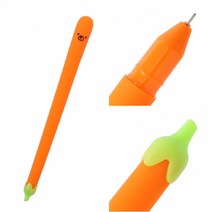 템팜 당근을 사랑한 곰 0.5MM 볼펜 독특한볼펜 그립감좋은펜 젤펜