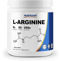 뉴트리코스트 아르기닌 분말 250g 50회분 회당 5000mg Arginine, 1통