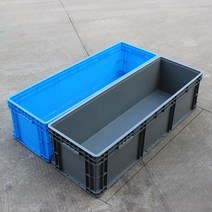 대형 플라스틱 물류박스 공장 마트 시장 이사 택배 상자 창고 운반 화물, (블루 1200x400x230mm), 30개