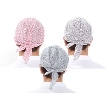 꽃프린팅 두건 3color 위생두건 위생모 주방조리모자
