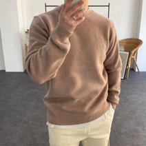 [무배/M-L] 파스텔톤 부드러운 모던 울 스판 남자 겨울 라운드 니트 10컬러