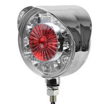 더블 페이스 스톱 라이트 LED 턴 시그널 트럭 자동차 트레일러 트랙터 버스 보트 사이드 마커등, 한개옵션0