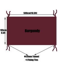 포차천막 가제보 방수천막 포장마차천막야외 헤비 듀티 텐트 및 쉼터 그늘 패브릭 퍼걸라 태양 캐노피 교체, 06 Burgundy