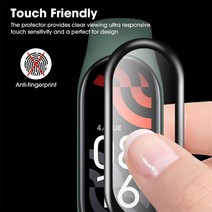 텐터 우레탄창 제약 천막사 9D 화면 보호기 Xiaomi mi 시계 7 6 5 4 전체 커버 부드러운 유리 Xiaomi Miban, 04 4개 낱개구성 _02 For Mi Band 5