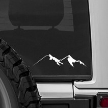 캠핑카 데칼 스티커 차량용 카라반 꾸미기 마운틴, GARNET, 1개