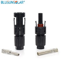 Blusunsolar 1000 X 쌍 1000V DC 1000 IP67 남성 및 여성 방수 이중 씰 링 태양 전지 패널 태양 광 Pv 태양 광 커넥터, 협동사