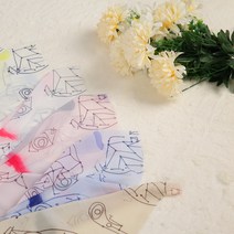 나염 폴리원단 기하학 패턴 원피스원단 의류 원단 소품만들기 패브릭원단 홈패브릭 6종, 쉬폰, 아이