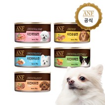 ANF 강아지 간식 습식 캔 5종 골라담기 애견 반려견 통조림, ANF 캔 강아지 간식 치킨게맛살 95g