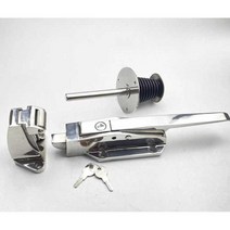 냉동창고 손잡이 저온 저장고 핸들 문고리 도어세트, 15cm 푸시로드가 있는 하이 풋 잠금 장치