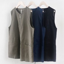 아이우먼 빅사이즈사랑해요 0336RL208 포켓 집업 마 조끼 MN