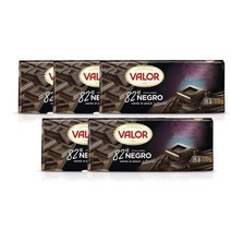 발로르 82프로 다크 초콜릿 170g Valor Chocolate Negro Sin Gluten, 5팩