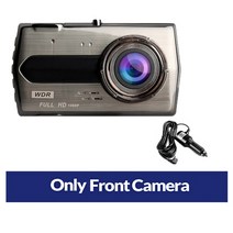 자동차 2채널 블랙박스 4.0인치 풀HD 나이트 비전 와이파이 제어, TF Card 미포함, DVR No 후방카메라