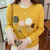 스타일아유고퀄티 여성 오버핏 맨투맨 레터링 티셔츠 가을 데일리룩 [AYA9TS0401]