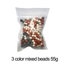 ZhangJi-샤워 헤드 교체 필터 음이온 미네랄 비즈 스톤 볼 욕실 정화 물 3 종류 직경 5-6mm, MIXED BEADS 55G
