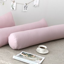 찬미디자인 알러지케어 바이오 워싱 캔디쿠션 커버+솜, 인디핑크
