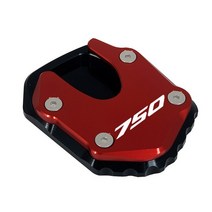 오토바이 액세서리 CNC 킥 스탠드 풋 사이드 스탠드 확장 패드 지원 플레이트 혼다 Forza 750 FORZA750 For, 09 750 Red