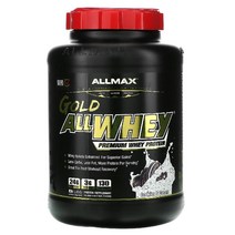 이지몰 ALLMAX (올맥스) AllWhey Gold 100 유청 단백질 + 프리미엄 분리 초콜릿 2 lbs (907 g) No.39661, 907.18 g, 쿠키   크림