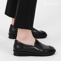가죽 발편한 로퍼 여성 쿠션 단화 중년여성 신발 엄마 할머니 효도화 70대 P509
