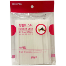 오공 핫멜트 미니 스틱 7.2MMX40-240G, 1개