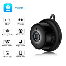방범카메라 CCTV 감시 보안 미니 와이파이 IP HD 1080P 무선 실내 Nightvision 양방향 오디오 모션 감지 베이비 모니터 V380, 720P 카메라 만, 영국 플러그