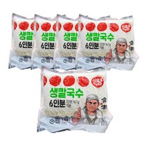 식자재왕 생칼국수 1kg (6인분), 5개