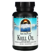 Source Naturals ArcticPure 크릴 오일 500mg 소프트젤 120정