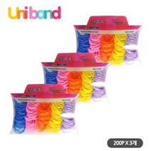 유니밴드 칼라 아동 유아 투명 TPU 머리끈 국내산