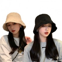 줄벙거지 모자 버킷햇 여자 봄여름 나들이 소풍 데이트 모자코디 벙거지모자 여성용 예쁜, LD-1208 줄벙거지_진베이지