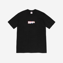 슈프림 x 에밀리오 푸치 박스로고 티셔츠 블랙 더스티 핑크 Supreme x Emilio Pucci Box Logo T-Shirt Black Dusty Pink