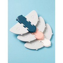 어린이 옷장 행거 아이방 주니어 슬라이딩 도어 창에 대 한 아기 안전 잠금 보호 서랍 캐비닛 안티-핀치 날개, 3 PC Random color