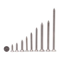 스텐 접시머리 나사 못 피스 스크류 목재 콘크리트 m2.6 m3 m3.5 m4 m5 m6 규격, 스텐 접시머리 1종 태핑나사, M2.6(2.6mm), 12mm