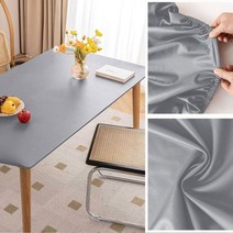 PU 가죽 내유성 식탁보 방수 테이블 커버 솔리드 매트 커피 다이닝 방진, S 60X120cm, Tablecloth S7