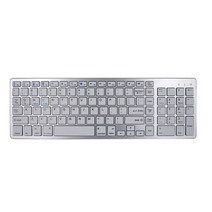 맥용 키보드 맥호환 애플호환 MacBook iMac 노트북과 호환되는 소형 무선 키보드, 한개옵션2, 01 Silver white bond, 한개옵션1