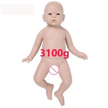 IVITA 100% 전신 실리콘 Reborn Baby Doll Unpainted 미완성 현실적인 인형 Lifelike Newborn DIY Blank Toys Kit, 10 50cm(20inch) Girl