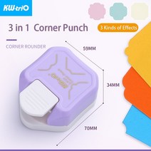 색상 테두리 펀치 Scrapbooking 종이 카드 만들기 라운드 코너 아이 Diy 도구 편지지 375ea07, 01 R4R7R10 Purple