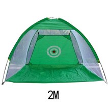 골프그물망 골프 스윙네트 연습장 가정용 연습 훈련 2m 접이식 타격 옥스포드 천 분리형 타격 트레이너 실내 야외 보조, 녹색 2m