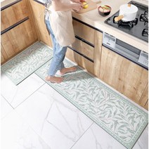 PVC 주방매트 북유럽, 그리너리S(45x75)