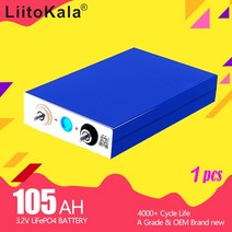 딥싸이클배터리 캠핑용 차량용 산업용 LiitoKala등급 A 32V 90Ah 100Ah lifepo4 배터리 12V 24V 86Ah 전기, 02 3.2V105Ah 1PCS