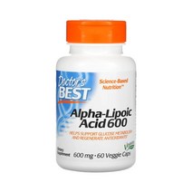 Doctors Best 알파리포산 600mg 베지 캡슐 60정, 1개