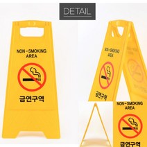 접이식 금연구역 표지판 외부차량주차금지표지판 A형간판