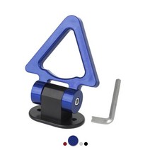 견인 바 호환 자동차 후크 Car Modified Tow Hook Adhesive V-Shaped Decorative Sticker Trailer Ring Strap Abs Bar, blue